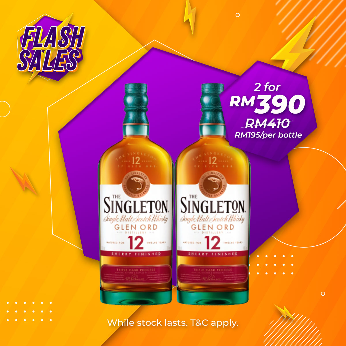 Flash Sale - Singleton Glen Ord 12 Years Sherry Cask [700ML] x 2