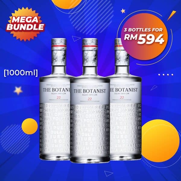 Mega big bundle - the botanist islay dry gin [1000ml] x 3
