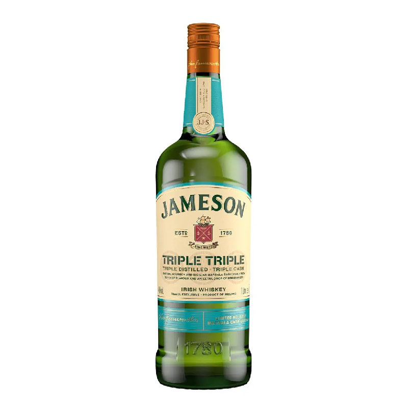 Jameson triple triple marsala distilled irish whisky [1000ml] bottle