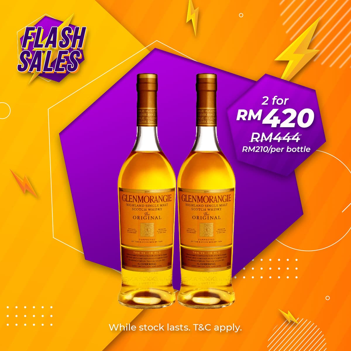Flash Sale - Glenmorangie Original 10 Years Highland Single Malt [1000ML] x 2