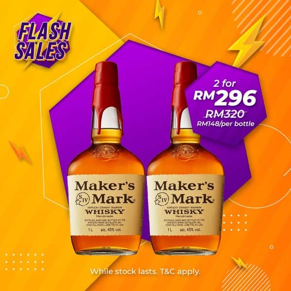 Flash sale - maker’s mark bourbon [1000ml] x 2