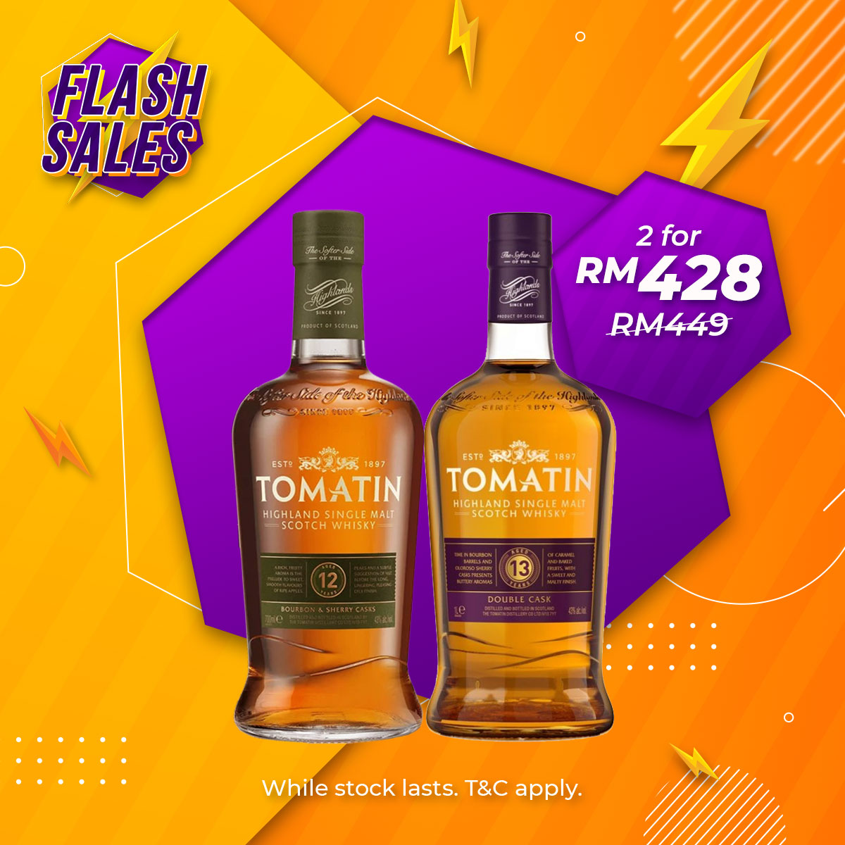 Flash Sale - Tomatin 12 & 13 Years Double Cask Highland Single Malt