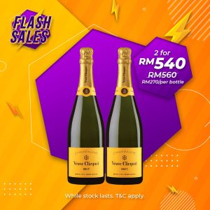Flash Sale - Veuve Clicquot Yellow Label Brut Champagne [750ML] x 2