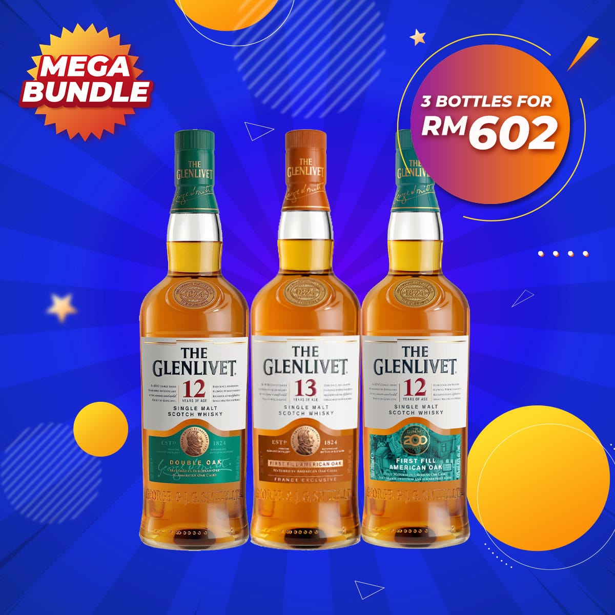 Mega Big Bundle - Glenlivet Speyside Bundle No. 1 x 3