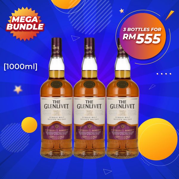 Mega big bundle - glenlivet triple cask matured [1000ml] x 3