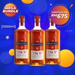 Mega Big Bundle - Martell V.S.O.P Red Barrel Brandy [1000ML] x 3