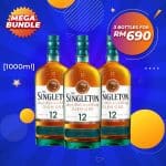 Mega Big Bundle - Singleton Glen Ord 12 Years Speyside Single Malt [1000ML] x 3