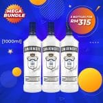 Mega Big Bundle - Smirnoff Blue Distilled Vodka [1000ML] x 3
