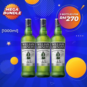 Mega Big Bundle - William Lawson’s Blended Scotch Whisky [1000ML] x 3