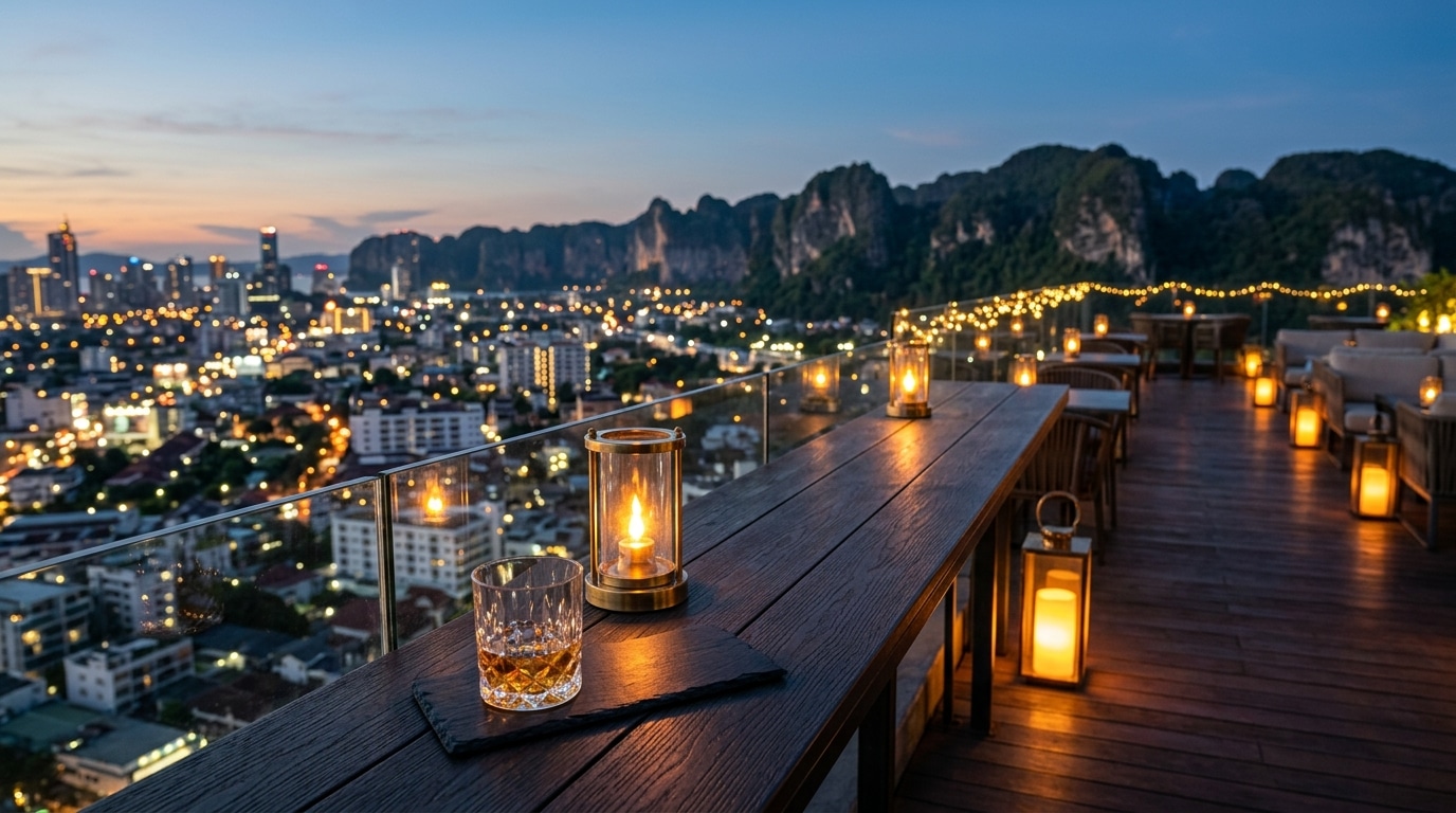 The deck at weil hotel, a rooftop bar in ipoh, perak